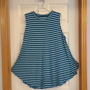 Lane Bryant Striped Sleeveless tunic 3X